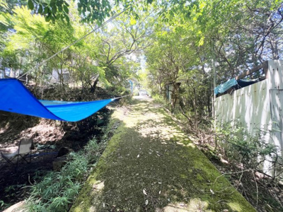 【前面道路含む現地写真】 | 宇治市白川娑婆山　倉庫付き土地