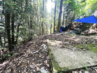 【前面道路含む現地写真】 | 宇治市白川娑婆山　倉庫付き土地