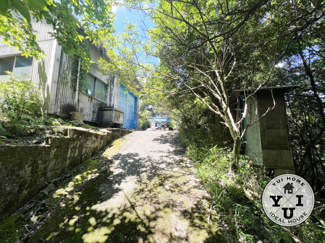 【前面道路含む現地写真】 | 緑豊かなプライベート空間。キャンプ用地などとしてもご検討ください。