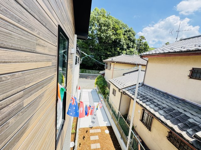 松戸市常盤平２丁目新築戸建【常盤平第三小学校：10分】の展望|バルコニーより道路側眺望