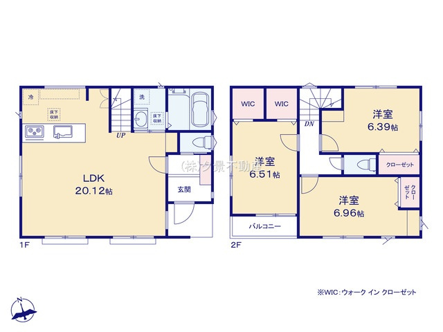 【間取り】 | 《仲介手数料無料》練馬区東大泉７丁目18-13(2号棟)新築一戸建てミラスモ