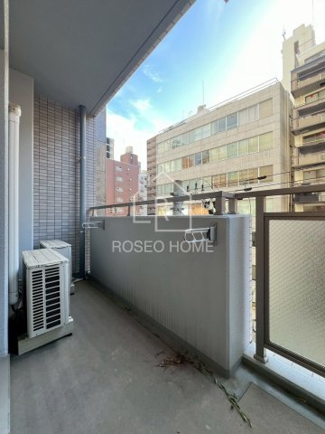 サニーハウス天満橋のバルコニー