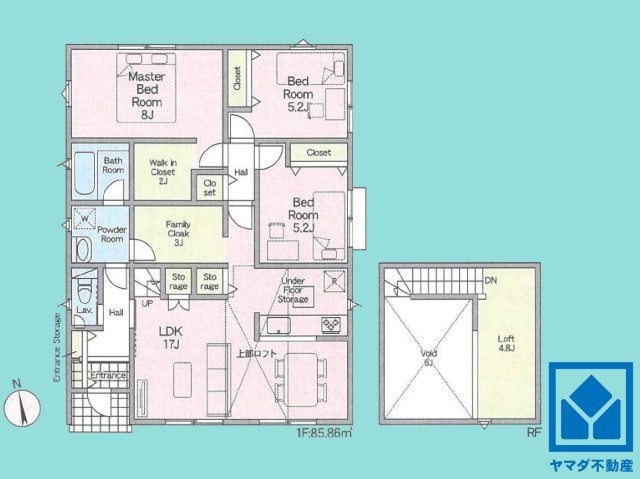 伏見区淀樋爪町　第7　2号棟の間取り