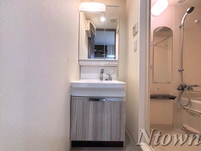 【独立洗面台】 | プレサンス広小路通今池 | 朝の支度にも助かる、独立の洗髪洗面化粧台