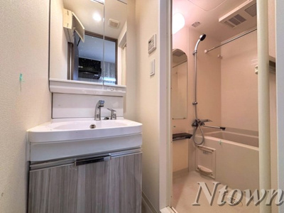 【洗面所】 | プレサンス広小路通今池 | 忙しい朝には欠かせない洗面所です