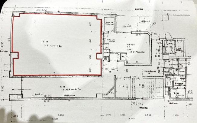 【間取り】 | 武蔵小山駅駅徒歩3分 グリーンパレス・ナカムラ 1階 20.88坪 レンタルスペース居抜き