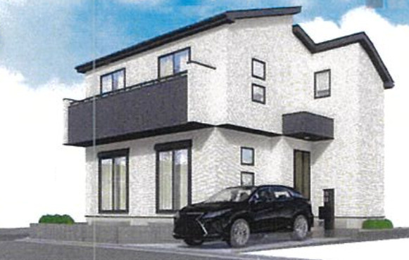 【仲介手数料無料】清瀬市野塩３期全３棟３号棟　清瀬の新築住宅なら西武ハウジングの外観パース