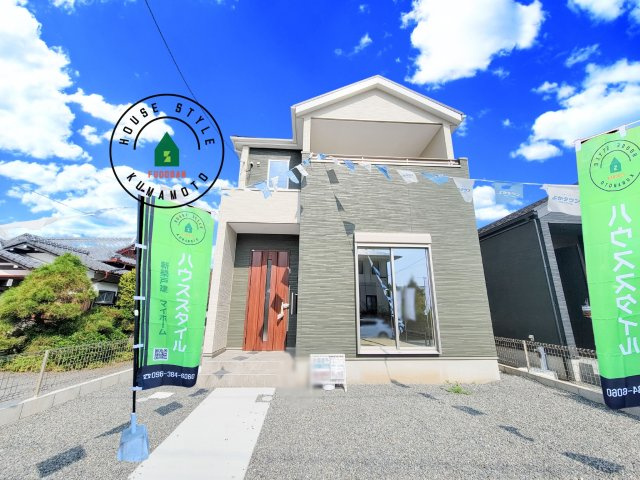 熊本市南区元三町3丁目第2-2棟（1号棟）　の外観|デザイン性のある外観です。