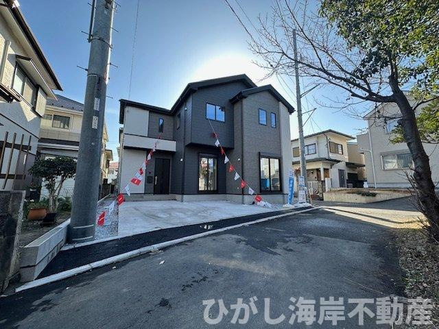 藤沢市羽鳥2丁目　新築戸建　全2棟の前面道路含む現地写真|現地外観