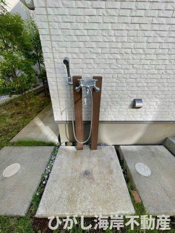 藤沢市辻堂東海岸2丁目　中古戸建の庭|外用水栓