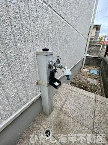 平塚市平塚３丁目　中古戸建の庭|外用水栓
