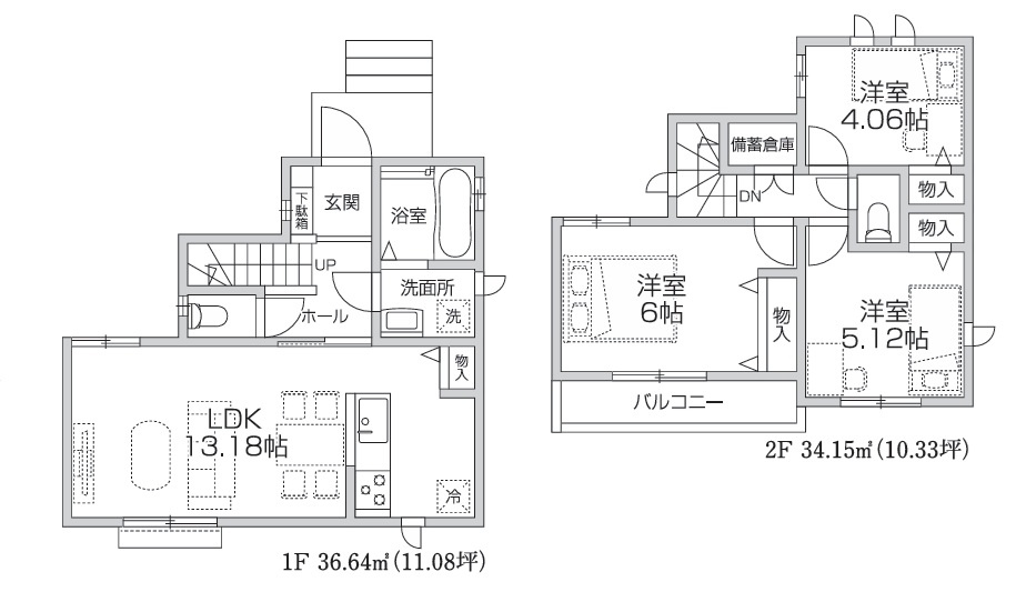 仲介手数料無料　ハートフルタウン所沢小手指南3期　全1棟