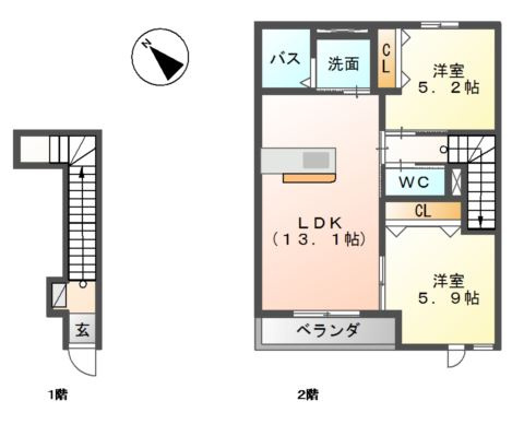 サン・モール松江の間取り