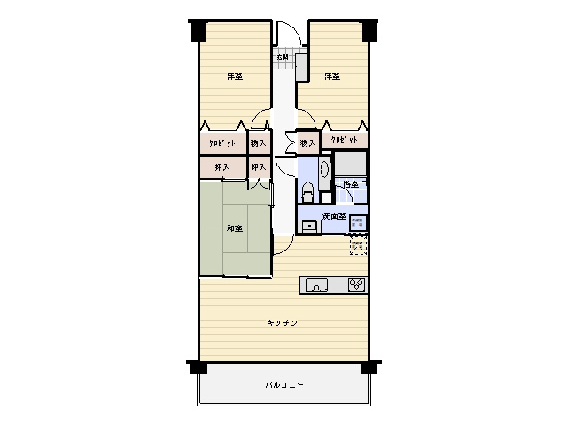 ハートフィールズ南町の間取り