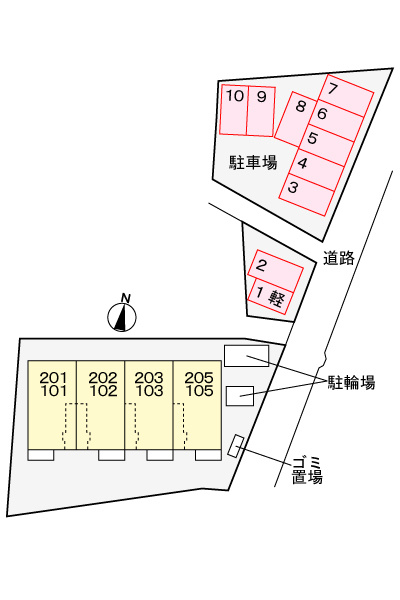 ビーナスベルトの区画図