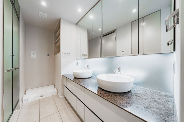 プレミスト九段の洗面所