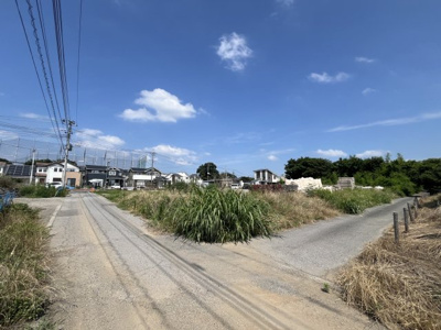 【前面道路含む現地写真】 | 大泉町 古海土地 | 南西２方