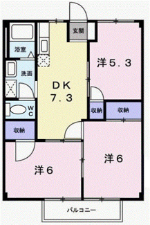 【間取り】 | ドミール三喜