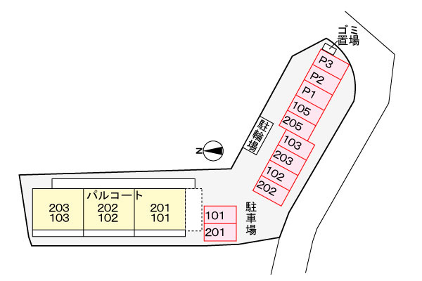 パル　コートの区画図