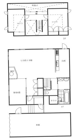 北安曇郡白馬村大字神城の中古一戸建の間取り