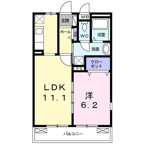 アミティエⅠの間取り
