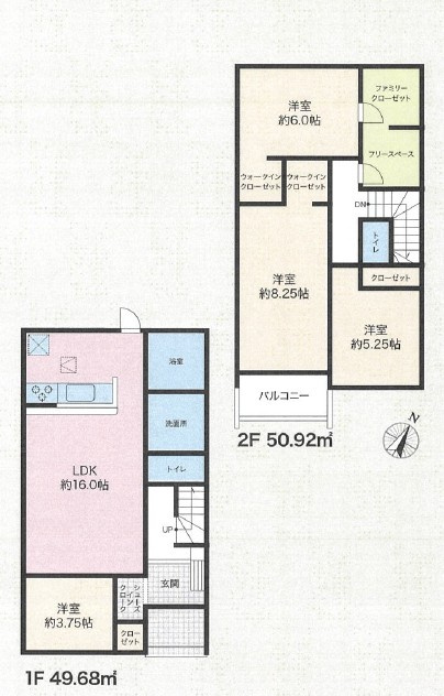 三木市末広１丁目　全3区画分譲地の参考プラン|1号地：敷地面積：193.65㎡/建物面積：100.60㎡/土地価格：1,590万円/建物参考価格：1,700万円
