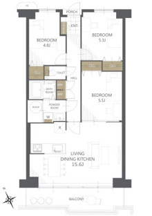 【間取り】ハイム鴻池 