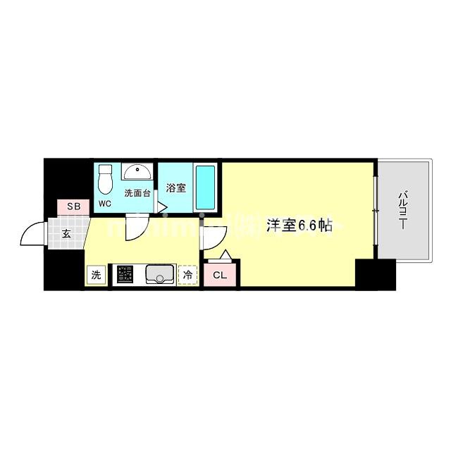 エグゼ大阪CITYアインツの間取り