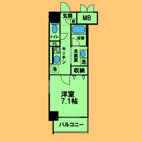 サクシード大曽根の間取り|間取り反転タイプ