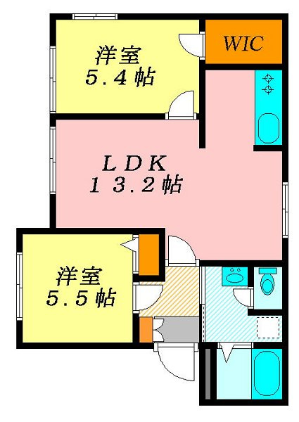 アイウィングＢの間取り