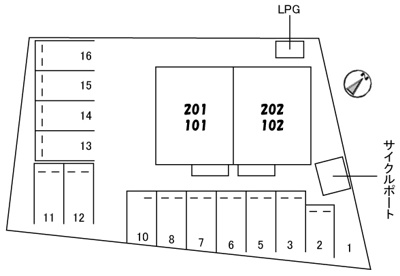 【区画図】 | メゾンＭＯＭＯ