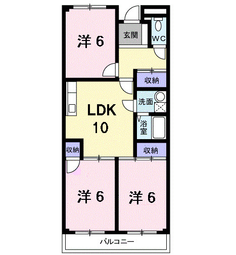 グリーンハイツ芝Ⅱの間取り