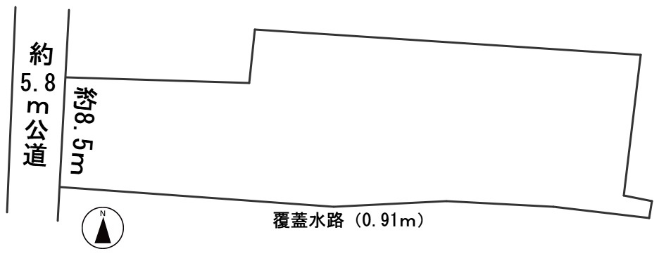 ５８０１０　羽島市竹鼻町土地の区画図