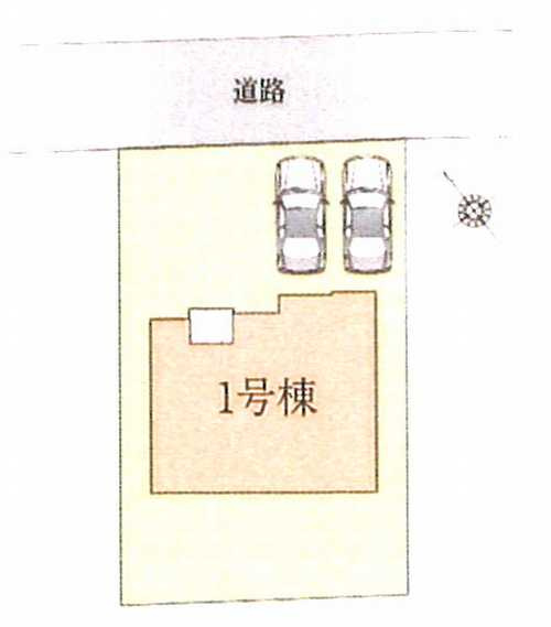 鎌倉市今泉台3期　新築戸建て　1号棟の区画図