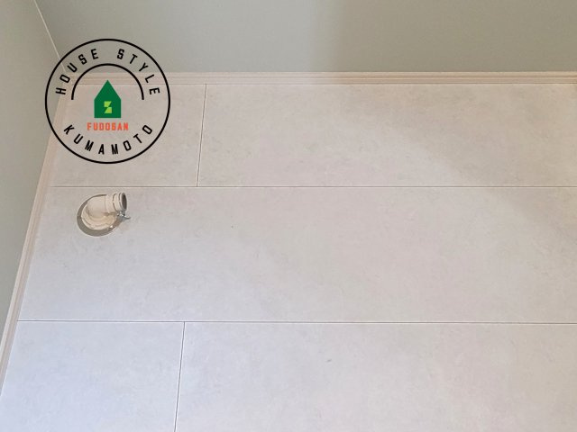 熊本市北区鶴羽田1丁目第1-4棟（2号棟）の内観：施工例|ランドリースペースとなります。広々して有効的にご使用できます。 