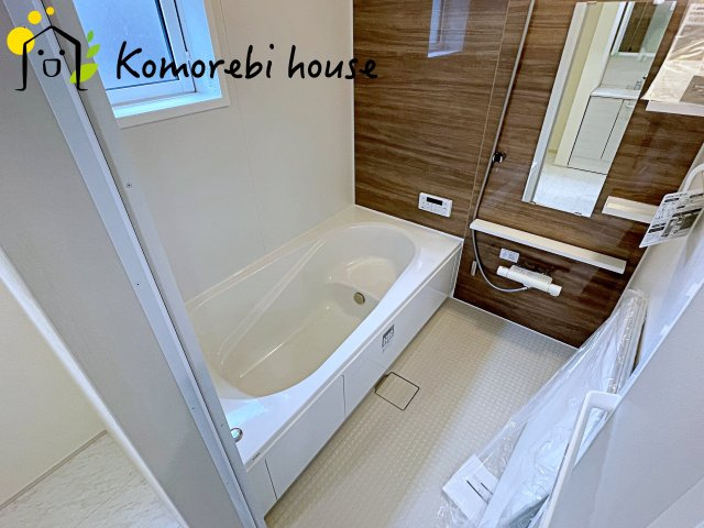 北足立郡伊奈町中央4丁目　新築一戸建て　ブルーミングガーデン　01の浴室|コンパクトで使いやすいお風呂です