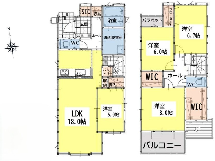八幡西区引野1丁目2期の間取り