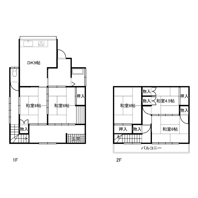 相生町戸建の間取り
