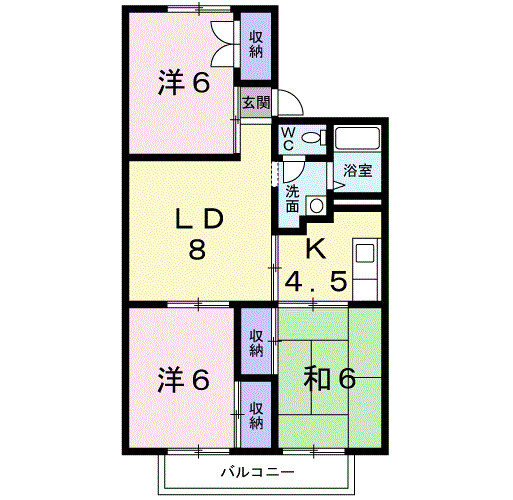 グランメール須田の間取り