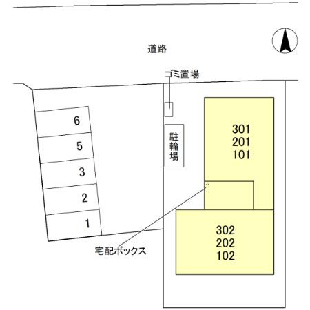 ピュアハイツⅡの区画図