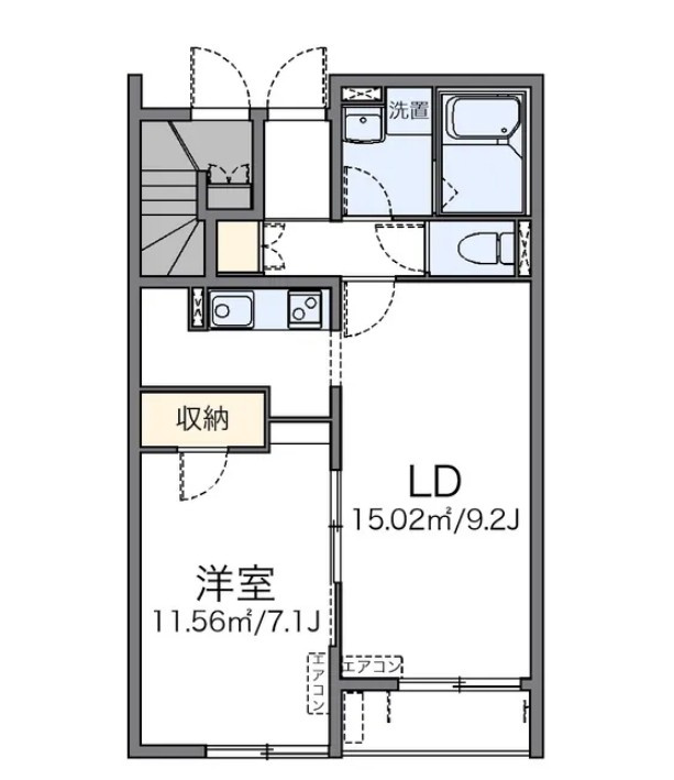 レオネクストひまわりの間取り