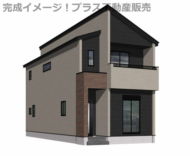 【外観】 | 福岡市南区寺塚1丁目1期　3号棟（全3棟）【仲介手数料無料・0円】 | 完成イメージの外観パースです。