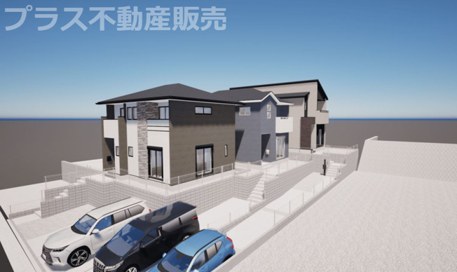 【外観パース】 | 福岡市南区寺塚1丁目1期　3号棟（全3棟）【仲介手数料無料・0円】 | 施工例。施工例は完成時と異なる場合があります。