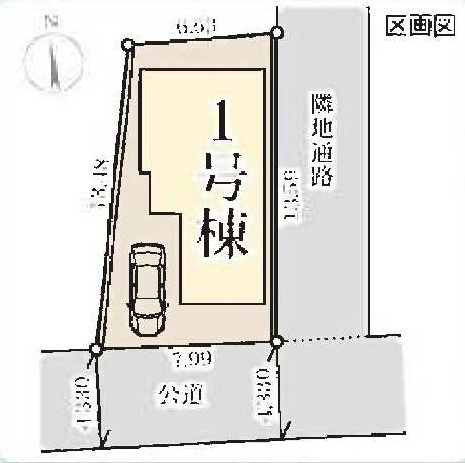 【横浜市瀬谷区南瀬谷1丁目25-25新築戸建て】★仲介手数料無料★（南瀬谷小学校・南瀬谷中学校）の区画図