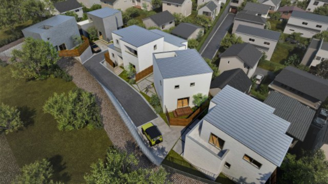 【外観パース】 | 分譲地街並み完成イメージ予想図