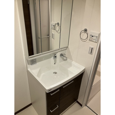 【洗面所】 | リコルテ東福生 | 忙しい朝に便利なシャンプードレッサー付