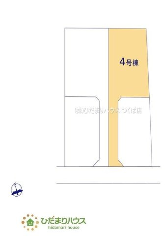 【区画図】 | 笠間市笠間第10　新築戸建　4号棟 | カースペース３台ＯＫ！来客用にもスペースを確保できて安心です