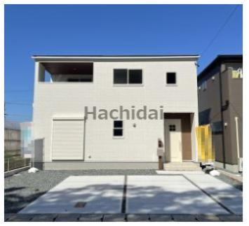 碧南市日進町（新築一戸建）の外観|ホワイトを基調とした落ち着いた色合い、シンプルなデザインの外観です。