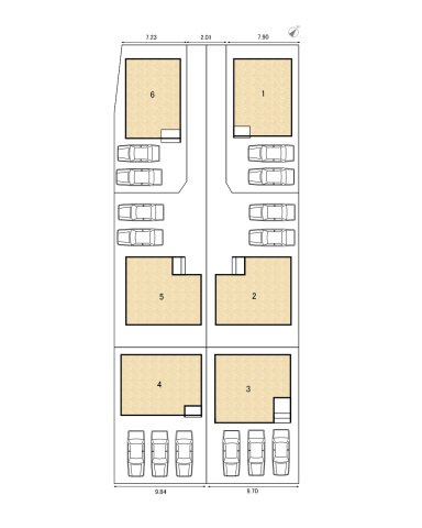 碧南市日進町（新築一戸建）の区画図