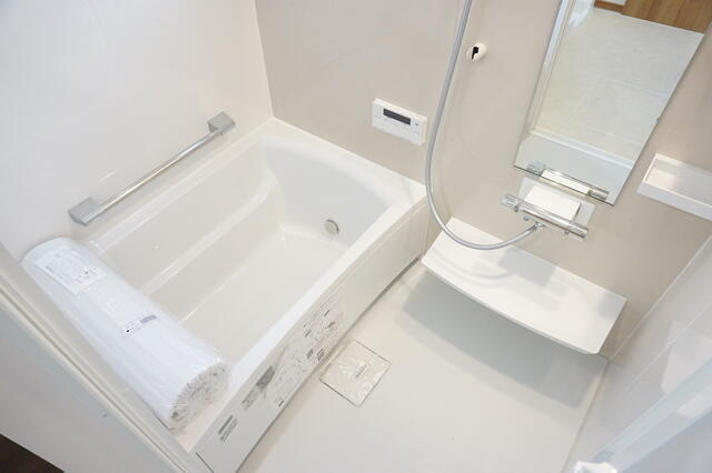 竪台テラスＡ棟の浴室|追い焚き完備